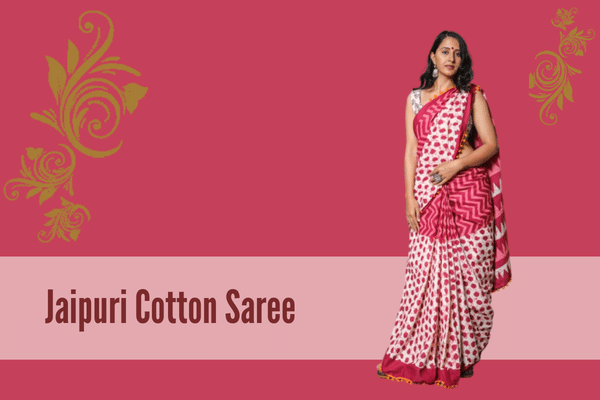 Jaipuri cotton saree